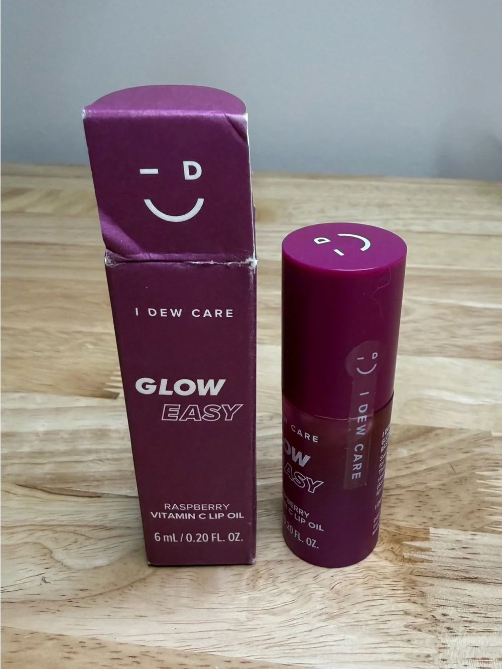 I DEW CARE Glow Easy Raspberry Vitamin C Lip Oil NWT